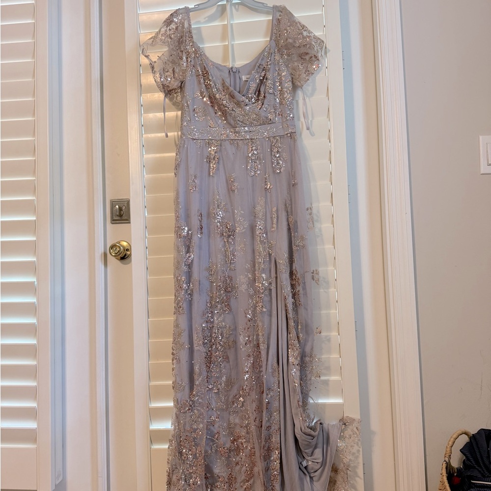 Baltic Born Silver Sequin Dress